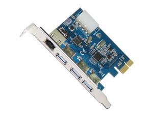 Q00435 WBTUO LTU3-3UR Desktop PCI-E to 3-Port USB 3.0 + USB 3.0 Ethernet RJ45 Q00435 WBTUO LTU3-3UR Desktop PCI-E to 3-Port USB 3.0 + USB 3.0 Ethernet RJ45
