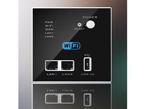 Wall Embedded Wireless AP Router 3G/4G Wireless Wifi Computer USB Charge Black Wall Embedded Wireless AP Router 3G/4G Wireless Wifi Computer USB Charge Black