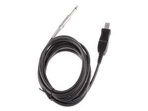 3M USB Guitar Bass To USB Link Cable adapter PC Recording USB Guitar cable 3M USB Guitar Bass To USB Link Cable adapter PC Recording USB Guitar cable