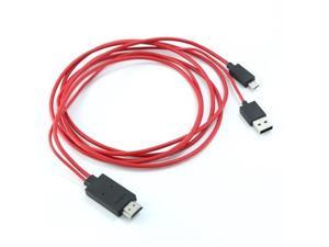 6.5 Feet MHL Micro USB to Hdmi 1080p Hdtv Adapter Cable for Samsung Galaxy S3 S4 Note 2 and Mhl-enabled Phones 6.5 Feet MHL Micro USB to Hdmi 1080p Hdtv Adapter Cable for Samsung Galaxy S3 S4 Note 2 and Mhl-enabled Phones