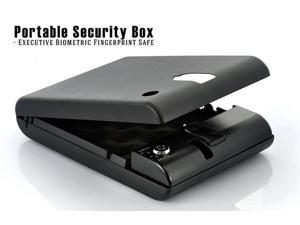 Sourcingbay Biometric Fingerprint Safe Gun Pistol Car Biobox - Portable Home Security Box Executive (Black) Sourcingbay Biometric Fingerprint Safe Gun Pistol Car Biobox - Portable Home Security Box Executive (Black)
