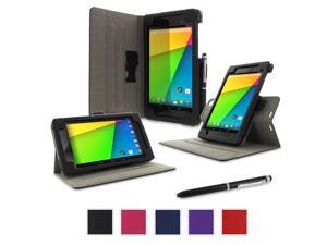 Google Nexus 7 2013 Case, Nexus 7 FHD 2nd Gen Case, rooCASE Dual View Slim Fit Leather PU Folio Stand Smart Auto Wake / Sleep Cover for Asus, Black Google Nexus 7 2013 Case, Nexus 7 FHD 2nd Gen Case, rooCASE Dual View Slim Fit Leather PU Folio Stand Smart Auto Wake / Sleep Cover for Asus, Black