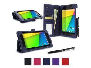 Google Nexus 7 2013 Case, Nexus 7 FHD 2nd Gen Case, rooCASE Origami Dual Station Leather PU Folio Stand Smart Auto Wake / Sleep Cover for Asus, Navy Google Nexus 7 2013 Case, Nexus 7 FHD 2nd Gen Case, rooCASE Origami Dual Station Leather PU Folio Stand Smart Auto Wake / Sleep Cover for Asus, Navy