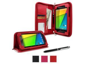 Google Nexus 7 2013 Case, Nexus 7 FHD 2nd Gen Case, rooCASE Executive Portfolio Genuine Leather Stand Smart Auto Wake / Sleep Cover for Asus, Red Google Nexus 7 2013 Case, Nexus 7 FHD 2nd Gen Case, rooCASE Executive Portfolio Genuine Leather Stand Smart Auto Wake / Sleep Cover for Asus, Red