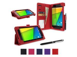 Google Nexus 7 2013 Case, Nexus 7 FHD 2nd Gen Case, rooCASE Origami Dual Station Leather PU Folio Stand Smart Auto Wake / Sleep Cover for Asus, Red Google Nexus 7 2013 Case, Nexus 7 FHD 2nd Gen Case, rooCASE Origami Dual Station Leather PU Folio Stand Smart Auto Wake / Sleep Cover for Asus, Red