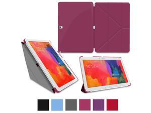 Galaxy Tab Pro 10.1 Case, rooCASE Origami Slim Shell Folio Case Cover with Stand for Samsung Galaxy Tab Pro 10.1 / Note 10.1 2014 Edition (With Auto Wake / Sleep Smart Cover), Magenta Galaxy Tab Pro 10.1 Case, rooCASE Origami Slim Shell Folio Case Cover with Stand for Samsung Galaxy Tab Pro 10.1 / Note 10.1 2014 Edition (With Auto Wake / Sleep Smart Cover), Magenta
