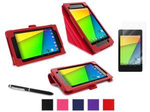 roocase Google Nexus 7 2013 Bundle - Origami Folio Case Cover (Supports Auto Sleep/Wake) with Ultra HD Clear Screen Protector for Nexus 7 FHD 2nd Gen, Red roocase Google Nexus 7 2013 Bundle - Origami Folio Case Cover (Supports Auto Sleep/Wake) with Ultra HD Clear Screen Protector for Nexus 7 FHD 2nd Gen, Red