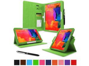 rooCASE Samsung Galaxy Tab Pro 10.1 / Note 10.1 2014 Edition Case - Dual View Multi Angle Landscape Portrait Stand 10.1-Inch 10.1" Tablet Case - Green (With Auto Wake / Sleep Cover) rooCASE Samsung Galaxy Tab Pro 10.1 / Note 10.1 2014 Edition Case - Dual View Multi Angle Landscape Portrait Stand 10.1-Inch 10.1" Tablet Case - Green (With Auto Wake / Sleep Cover)