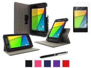 roocase Google Nexus 7 2013 Bundle - Dual View Stand Cover Case (Supports Auto Sleep/Wake) with Ultra HD Clear Screen Protector for Nexus 7 FHD 2nd Gen, Black roocase Google Nexus 7 2013 Bundle - Dual View Stand Cover Case (Supports Auto Sleep/Wake) with Ultra HD Clear Screen Protector for Nexus 7 FHD 2nd Gen, Black