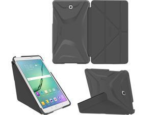 Galaxy Tab S2 9.7 Case - roocase Origami 3D Galaxy Tab S2 9.7 Slim Shell Case Smart Cover Stand with Auto Sleep / Wake for Samsung Galaxy Tab S2 9.7, Space Gray Galaxy Tab S2 9.7 Case - roocase Origami 3D Galaxy Tab S2 9.7 Slim Shell Case Smart Cover Stand with Auto Sleep / Wake for Samsung Galaxy Tab S2 9.7, Space Gray