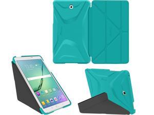 Galaxy Tab S2 9.7 Case - roocase Origami 3D Galaxy Tab S2 9.7 Slim Shell Case Smart Cover Stand with Auto Sleep / Wake for Samsung Galaxy Tab S2 9.7, Turquoise Blue Galaxy Tab S2 9.7 Case - roocase Origami 3D Galaxy Tab S2 9.7 Slim Shell Case Smart Cover Stand with Auto Sleep / Wake for Samsung Galaxy Tab S2 9.7, Turquoise Blue