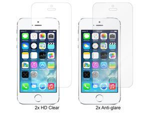 iPhone SE Screen Protector, Apple iPhone SE 5s 5 5c Screen Protectors, 4-Pack PET Film Guard - Anti-Glare Matte and High Definition Crystal Clear - Bubble-Free / Scratch Resistant iPhone SE Screen Protector, Apple iPhone SE 5s 5 5c Screen Protectors, 4-Pack PET Film Guard - Anti-Glare Matte and High Definition Crystal Clear - Bubble-Free / Scratch Resistant
