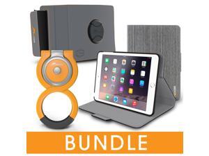 roocase iPad Mini Orb Bundle, Folio Case Cover Stand for Apple iPad Mini 4 / Mini 3 2 1 with Orb Loop and Strap - Rotating and Detachable iPad Mini 4 / Mini 3 2 1 Tablet Shell Case, Canvas Gray roocase iPad Mini Orb Bundle, Folio Case Cover Stand for Apple iPad Mini 4 / Mini 3 2 1 with Orb Loop and Strap - Rotating and Detachable iPad Mini 4 / Mini 3 2 1 Tablet Shell Case, Canvas Gray