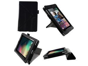 rooCASE Origami Dual-View (Black) Vegan Leather Folio Case Cover for Google Nexus 7 Tablet (NOT Compatible with 2013 Nexus 7 2 FHD) rooCASE Origami Dual-View (Black) Vegan Leather Folio Case Cover for Google Nexus 7 Tablet (NOT Compatible with 2013 Nexus 7 2 FHD)