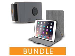 roocase iPad Mini Orb Bundle, Folio Case Cover Stand for Apple iPad Mini 4 / Mini 3 2 1 with Orb Strap Holder - Rotating and Detachable iPad Mini 4 / Mini 3 2 1 Tablet Shell Case, Canvas Gray roocase iPad Mini Orb Bundle, Folio Case Cover Stand for Apple iPad Mini 4 / Mini 3 2 1 with Orb Strap Holder - Rotating and Detachable iPad Mini 4 / Mini 3 2 1 Tablet Shell Case, Canvas Gray