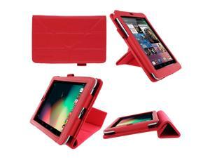 rooCASE Origami Dual-View (Red) Vegan Leather Folio Case Cover for Google Nexus 7 Tablet (NOT Compatible with 2013 Nexus 7 2 FHD) rooCASE Origami Dual-View (Red) Vegan Leather Folio Case Cover for Google Nexus 7 Tablet (NOT Compatible with 2013 Nexus 7 2 FHD)