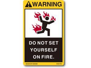 Funny Warning Sticker Caution Vinyl Decal Business Sign for Home Kids Car Motor Fire Label Firefighter Do not Set Yourself on Fire New Decals Labels Stickers Signs Tinder Inflammable Funny Warning Sticker Caution Vinyl Decal Business Sign for Home Kids Car Motor Fire Label Firefighter Do not Set Yourself on Fire New Decals Labels Stickers Signs Tinder Inflammable