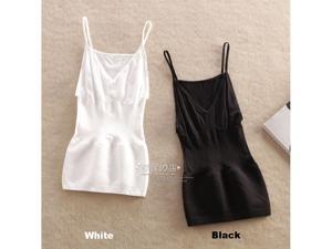 2PCS Women Tunic Camisoles V-Neck Spaghetti Strap Bodyshaper Soft Tank Top Tanks Tops Camisole apparel costume garment dress clothes clothing White size M 2PCS Women Tunic Camisoles V-Neck Spaghetti Strap Bodyshaper Soft Tank Top Tanks Tops Camisole apparel costume garment dress clothes clothing White size M