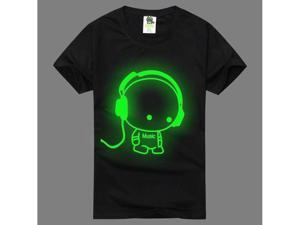 2PCS fashion Luminous Fluorescent T Shirts T-Shirt Tee Top round collar crew neck short sleeves costume costumes apparel clothes tops Summer Cotton for Lovers couples familys Black unisex SIZE M 2PCS fashion Luminous Fluorescent T Shirts T-Shirt Tee Top round collar crew neck short sleeves costume costumes apparel clothes tops Summer Cotton for Lovers couples familys Black unisex SIZE M