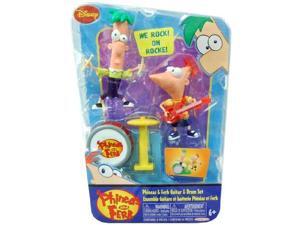 Disney Phineas and Ferb 2Pack Figure Set Guitar Drum Disney Phineas and Ferb 2Pack Figure Set Guitar Drum