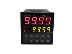 Inkbird Digital Twin Timer Relay Time Delay Relay Switch 110-220V Black,Timing Control with LCD Display Inkbird Digital Twin Timer Relay Time Delay Relay Switch 110-220V Black,Timing Control with LCD Display