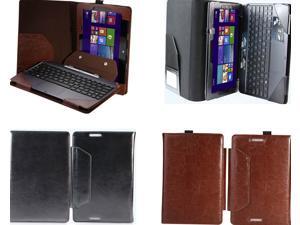 Leather Bluetooth Keyboard Portfolio Case Stand Cover For Asus Transformer Book T100 T100TA Brown Leather Bluetooth Keyboard Portfolio Case Stand Cover For Asus Transformer Book T100 T100TA Brown