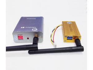 5.8G Wireless Mini 4CH Audio Video Transmitter Receiver Kit 1W 400-500m Color B/W NTSC / PAL 5.8G Wireless Mini 4CH Audio Video Transmitter Receiver Kit 1W 400-500m Color B/W NTSC / PAL