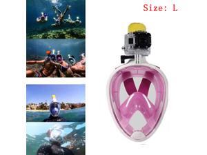 2016 Anti-fog Swimming Full Face Mask Diving Snorkel Scuba Camera Mount For GoPro Swim (Pink) 2016 Anti-fog Swimming Full Face Mask Diving Snorkel Scuba Camera Mount For GoPro Swim (Pink)