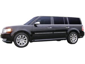 Painted Body Side Molding with Chrome Insert for Ford Flex (2009-2013) White Platinum UG Painted Body Side Molding with Chrome Insert for Ford Flex (2009-2013) White Platinum UG