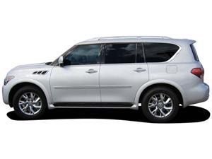 Painted Body Side Molding with Chrome Insert for Infiniti QX56 (2011-2013) Gray Metallic K51 Painted Body Side Molding with Chrome Insert for Infiniti QX56 (2011-2013) Gray Metallic K51