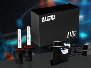 Aliens 880/881/H27/800 Series 10K 35W Slim Digital Ballast HID Xenon Conversion Kit Single Beam For Headlights or Fog Lights - 10000K - Deep Blue - Metal Case & Compact Size Aliens 880/881/H27/800 Series 10K 35W Slim Digital Ballast HID Xenon Conversion Kit Single Beam For Headlights or Fog Lights - 10000K - Deep Blue - Metal Case & Compact Size