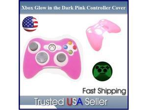 PINK GLOW in DARK Xbox 360 Game Controller Silicone Case Skin Protector Cover PINK GLOW in DARK Xbox 360 Game Controller Silicone Case Skin Protector Cover