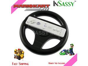 New Black Steering Wheel for Wii Mario Kart Racing Game New Black Steering Wheel for Wii Mario Kart Racing Game