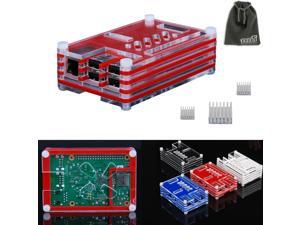 EEEKit 3in1 Kit for Raspberry Pi B+,Sliced 9 Layers Case Box+3 Heatsink+pouch EEEKit 3in1 Kit for Raspberry Pi B+,Sliced 9 Layers Case Box+3 Heatsink+pouch