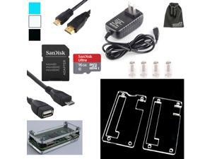 EEEKit 5in1 Stater Kit for RASPBERRY PI ZERO,Case Housing Box,Wall Charger,SanDisk MicroSDHC 16GB Memory Card,Micro USB/Mini HDMI Cable EEEKit 5in1 Stater Kit for RASPBERRY PI ZERO,Case Housing Box,Wall Charger,SanDisk MicroSDHC 16GB Memory Card,Micro USB/Mini HDMI Cable
