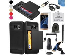 EEEKit 8in1 Starter Kit for Samsung Galaxy S7,Card Pocket Cover Case,Screen Protector,OTG Card Reader/Cable,Audio Cable,Car Charger/Mount,USB Cable EEEKit 8in1 Starter Kit for Samsung Galaxy S7,Card Pocket Cover Case,Screen Protector,OTG Card Reader/Cable,Audio Cable,Car Charger/Mount,USB Cable