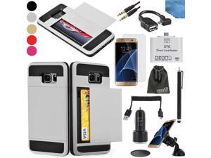 EEEKit 8in1 Starter Kit for Samsung Galaxy S7,Card Pocket Cover Case,Screen Protector,OTG Card Reader/Cable,Audio Cable,Car Charger/Mount,USB Cable EEEKit 8in1 Starter Kit for Samsung Galaxy S7,Card Pocket Cover Case,Screen Protector,OTG Card Reader/Cable,Audio Cable,Car Charger/Mount,USB Cable
