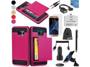 EEEKit 8in1 Starter Kit for Samsung Galaxy S7,Card Pocket Cover Case,Screen Protector,OTG Card Reader/Cable,Audio Cable,Car Charger/Mount,USB Cable EEEKit 8in1 Starter Kit for Samsung Galaxy S7,Card Pocket Cover Case,Screen Protector,OTG Card Reader/Cable,Audio Cable,Car Charger/Mount,USB Cable
