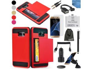 EEEKit 8in1 Starter Kit for Samsung Galaxy S7 Edge,Wallet Card Pocket Cover Case,Screen Protector,OTG Card Reader/Cable,Car Charger/Mount,USB Cable EEEKit 8in1 Starter Kit for Samsung Galaxy S7 Edge,Wallet Card Pocket Cover Case,Screen Protector,OTG Card Reader/Cable,Car Charger/Mount,USB Cable