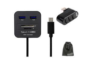 EEEKit 2in1 Type C adapter Solution Kit for PC Notebook,3 ports Splitter USB 2.0 Mini Rotate Hub, USB 3.1 Type C Multiple 2 Port HUB TF SD Card Reader EEEKit 2in1 Type C adapter Solution Kit for PC Notebook,3 ports Splitter USB 2.0 Mini Rotate Hub, USB 3.1 Type C Multiple 2 Port HUB TF SD Card Reader