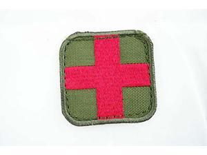 Condor Medic Patch Olive / Red New Hook Velcro Back 2" X 2" #231 Condor Medic Patch Olive / Red New Hook Velcro Back 2" X 2" #231