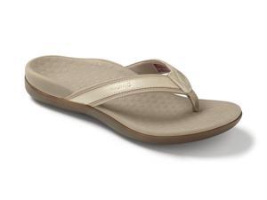 Vionic Tide II - Leather Orthotic Sandals - Orthaheel Gold Metallic Vionic Tide II - Leather Orthotic Sandals - Orthaheel Gold Metallic