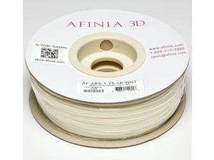 AFINIA Value-Line White ABS Filament for 3D Printers AFINIA Value-Line White ABS Filament for 3D Printers