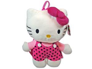 Sanrio HKGF512 Hello Kitty 14-Inch Plush Backpack - Pink w/Black Dots Sanrio HKGF512 Hello Kitty 14-Inch Plush Backpack - Pink w/Black Dots