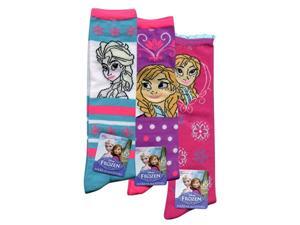 Disney Frozen Anna and Elsa Knee High Size 6-8 Socks - 3 pack Disney Frozen Anna and Elsa Knee High Size 6-8 Socks - 3 pack