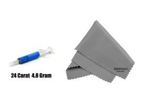 IC DIAMOND 24 CARAT 4.8 GRAM THERMAL COMPOUND + MicroFiber (7" X 6") Cleaning Cloth IC DIAMOND 24 CARAT 4.8 GRAM THERMAL COMPOUND + MicroFiber (7" X 6") Cleaning Cloth