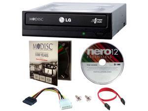 LG GH24NSC0 DVD Rewriter 24X Speed w/ Mdisc DVD + Nero12 + SATA Cables LG GH24NSC0 DVD Rewriter 24X Speed w/ Mdisc DVD + Nero12 + SATA Cables