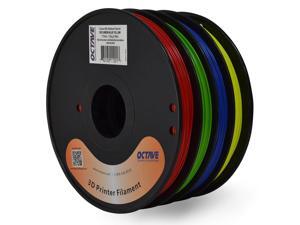 Octave 1.75mm Rainbow ABS Filament 1.33kg (2.94lbs) 4 Color Red-Green-Blue-Yellow Spool for Reprap, MakerBot, Afinia and UP! 3D Printer Octave 1.75mm Rainbow ABS Filament 1.33kg (2.94lbs) 4 Color Red-Green-Blue-Yellow Spool for Reprap, MakerBot, Afinia and UP! 3D Printer