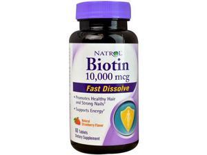 Natrol Biotin - Fast Dissolve - 10000 Mcg - 60 Tablets Natrol Biotin - Fast Dissolve - 10000 Mcg - 60 Tablets
