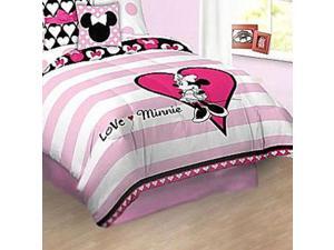 Disney Minnie Mouse Love Full Bed Comforter Pillow Sham Set Disney Minnie Mouse Love Full Bed Comforter Pillow Sham Set